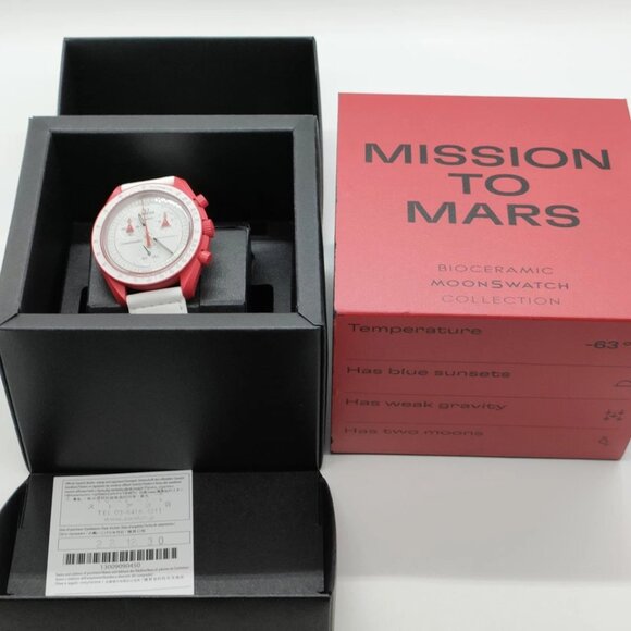 Omega x Swatch Watch 39mm Men's Whites 300-082025 - Picture 9 of 9